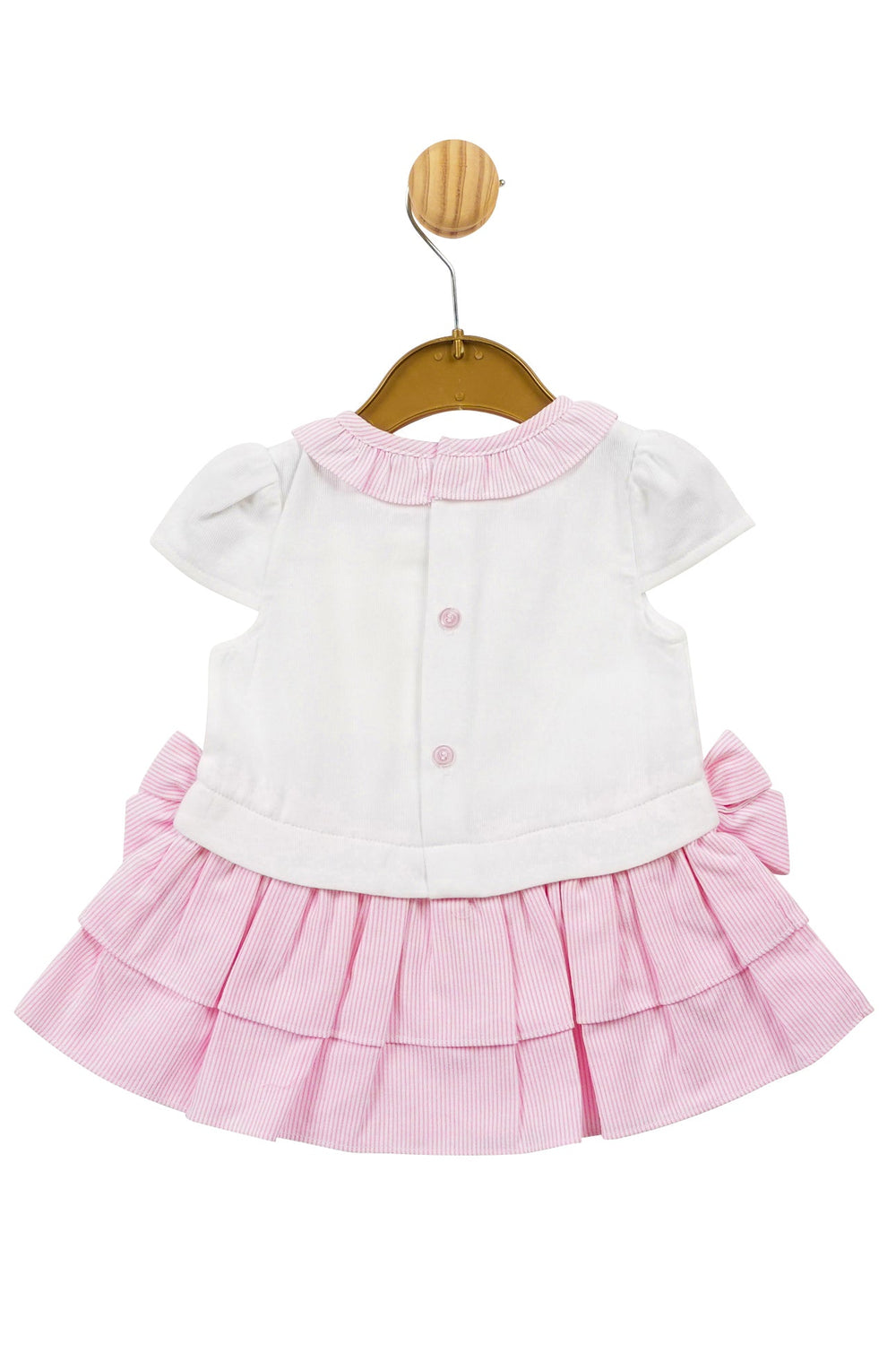 Mintini Baby "Ava" Pink Striped Drop Waist Dress - Millie and John