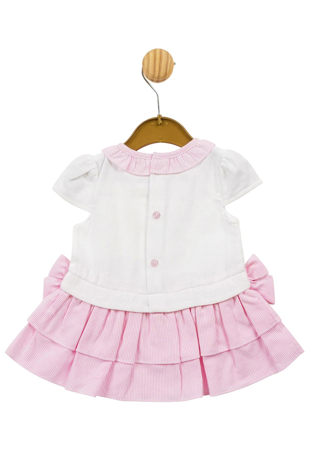 Mintini Baby "Ava" Pink Striped Drop Waist Dress - Millie and John