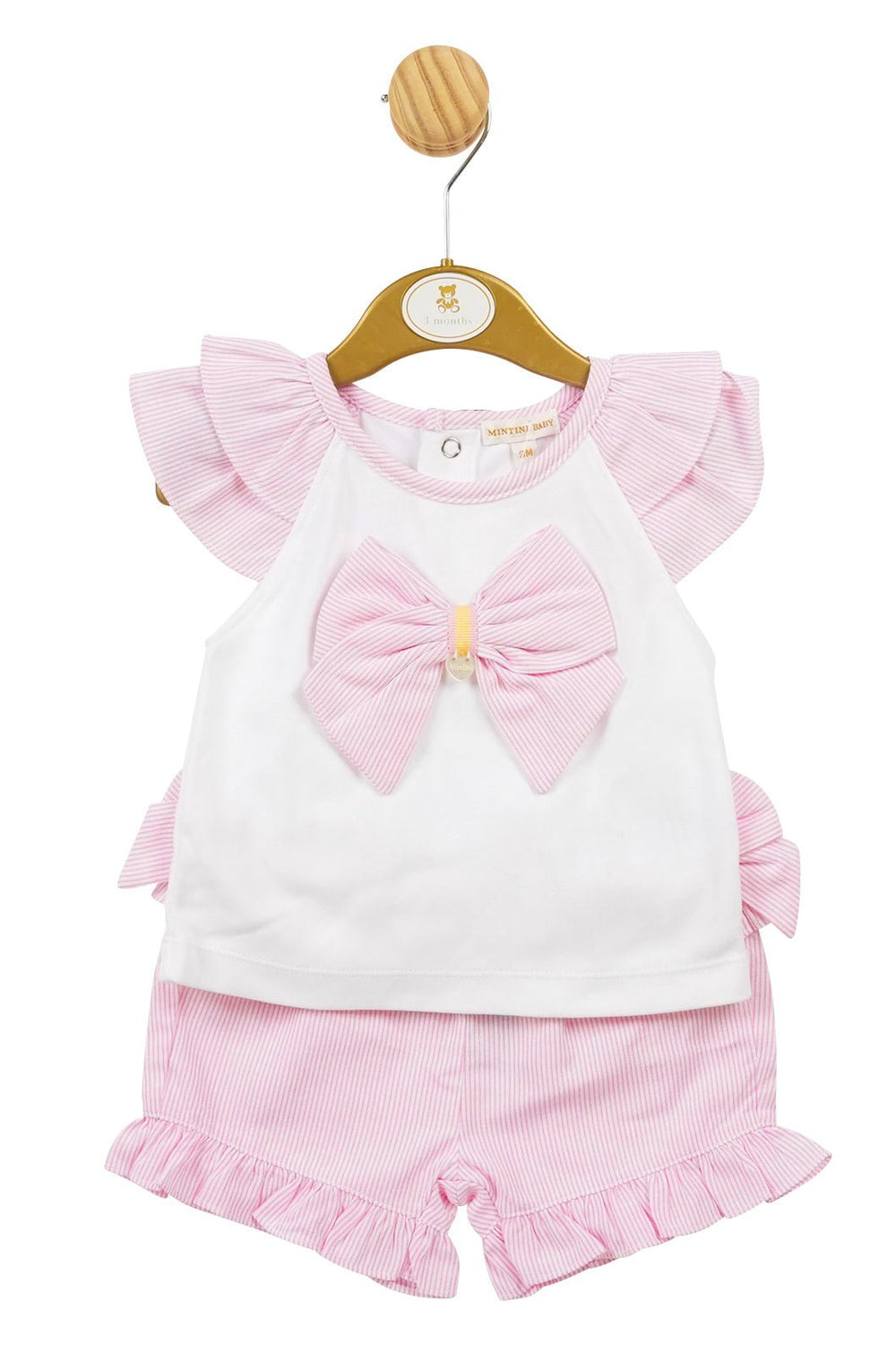 Mintini Baby "Elodie" Striped Blouse & Shorts - Millie and John