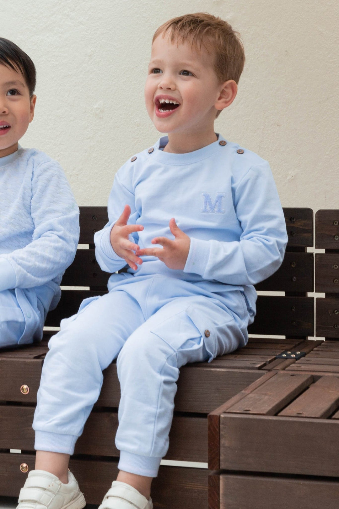 Mintini "Dominic" Baby Blue Sweatshirt & Cargo Joggers - Millie and John