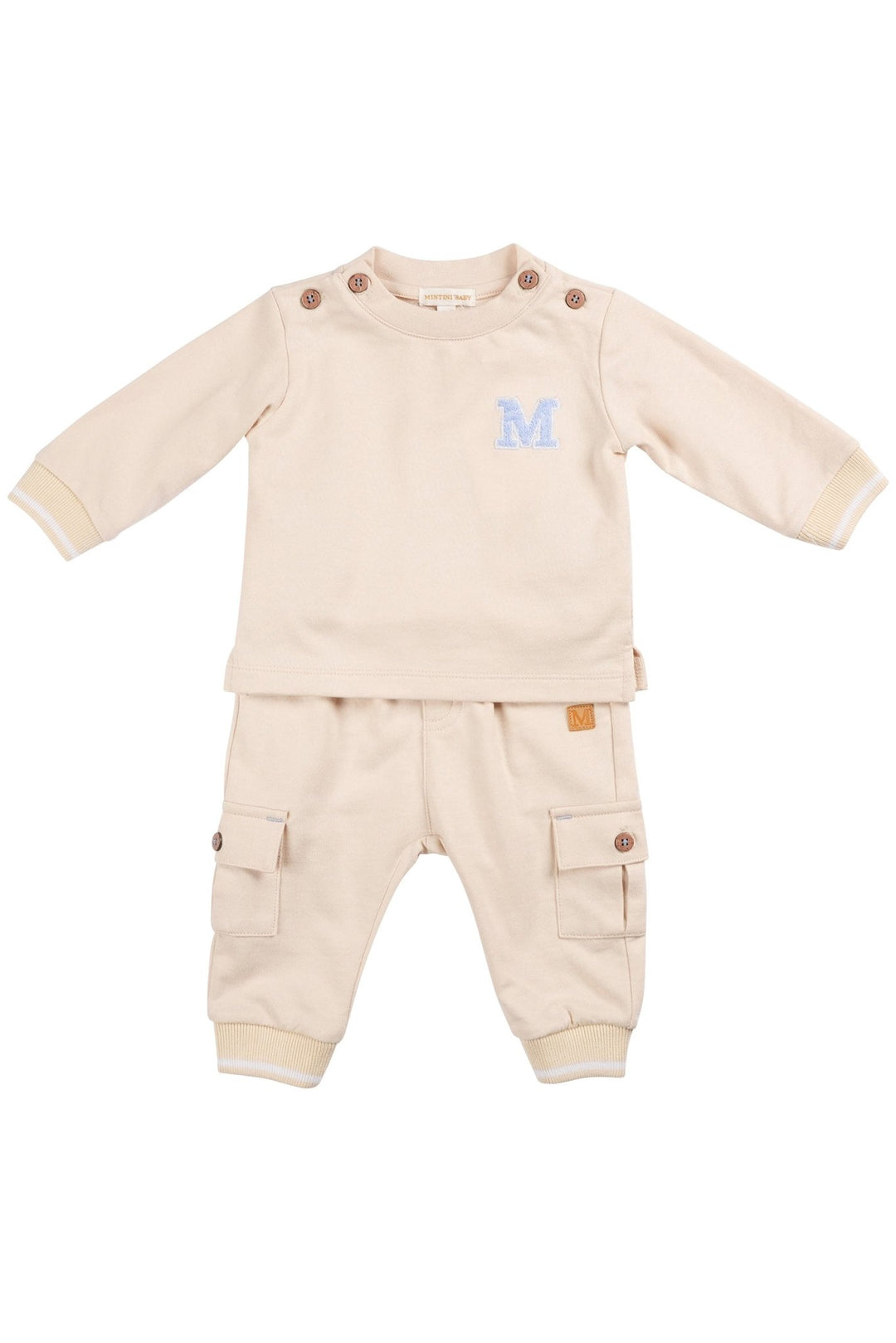 Mintini "Dominic" Sand Sweatshirt & Cargo Joggers - Millie and John