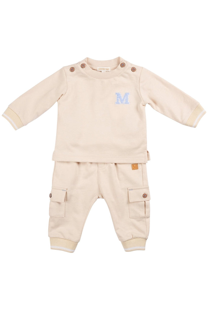 Mintini "Dominic" Sand Sweatshirt & Cargo Joggers - Millie and John