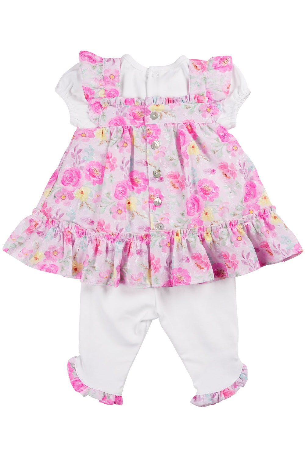 Mintini "Josie" Lilac Floral Broderie Tunic & Leggings - Millie and John