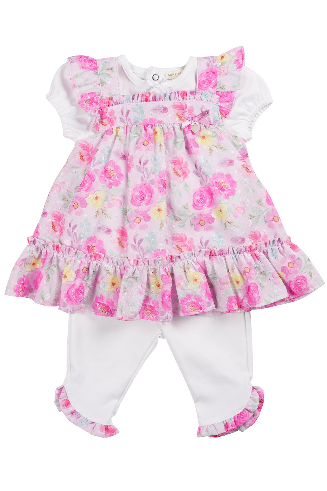 Mintini "Josie" Lilac Floral Broderie Tunic & Leggings - Millie and John