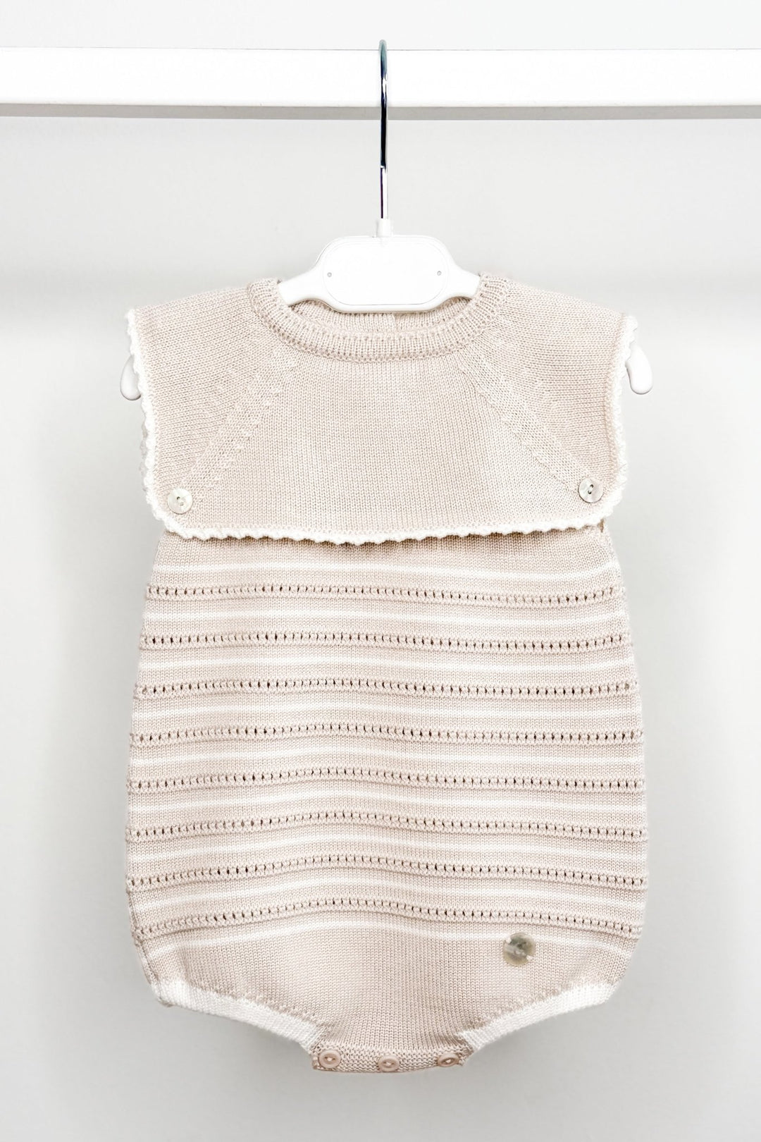 M&amp;J x Granlei "Ari" Stone Stripe Knit Romper - Millie and John