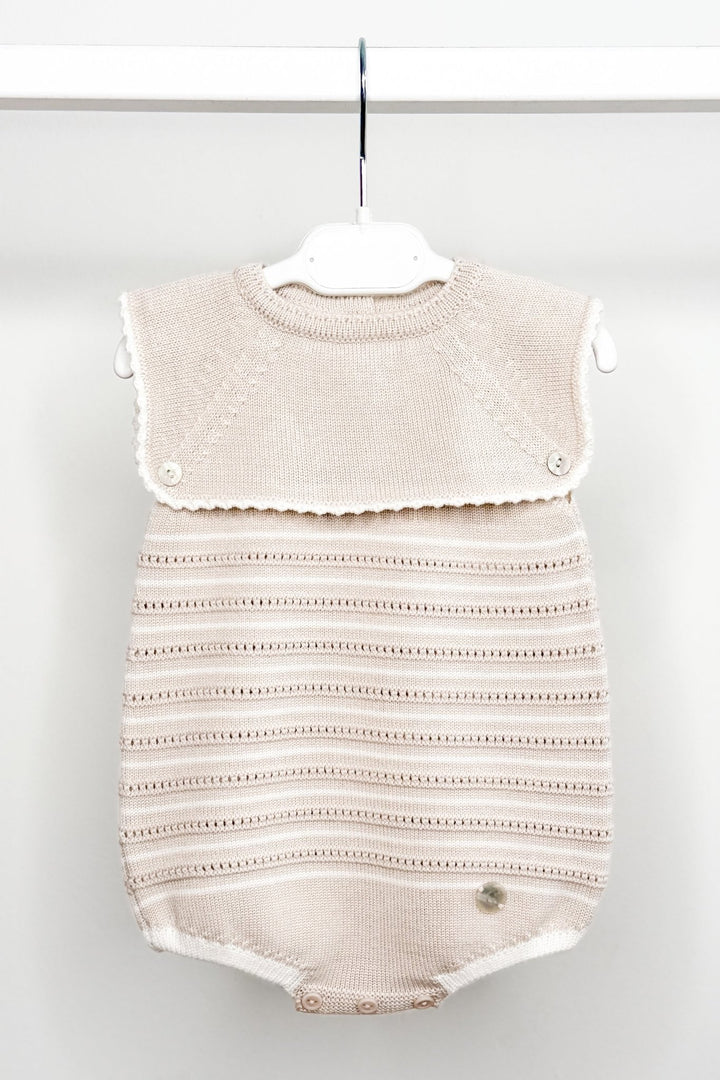 M&amp;J x Granlei "Ari" Stone Stripe Knit Romper - Millie and John