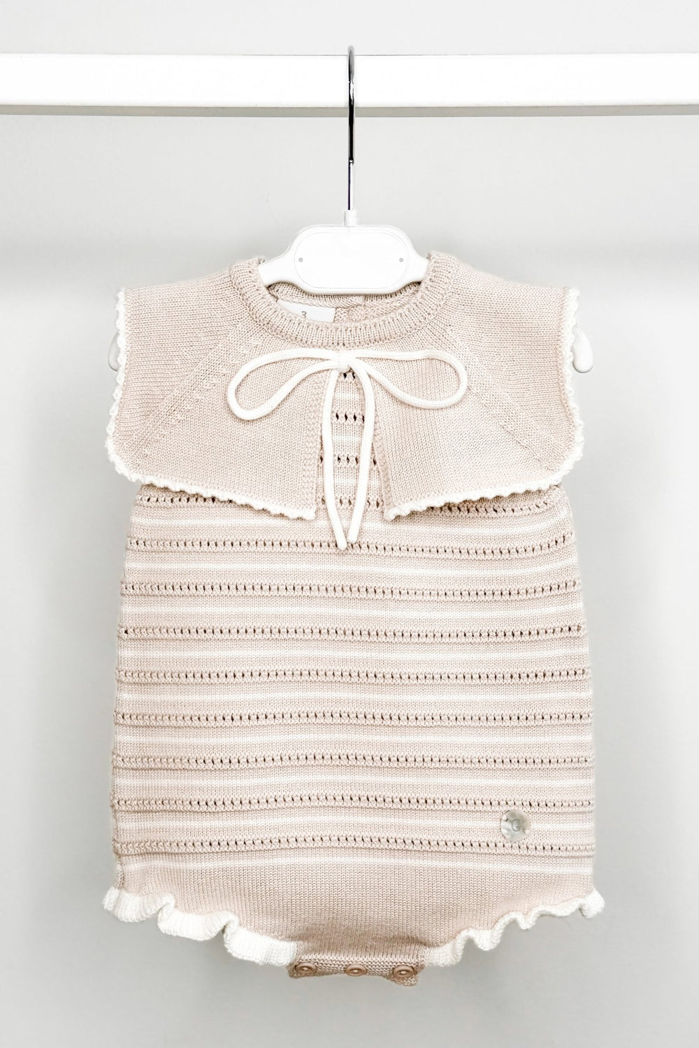 M&J x Granlei "Aria" Stone Stripe Knit Romper - Millie and John