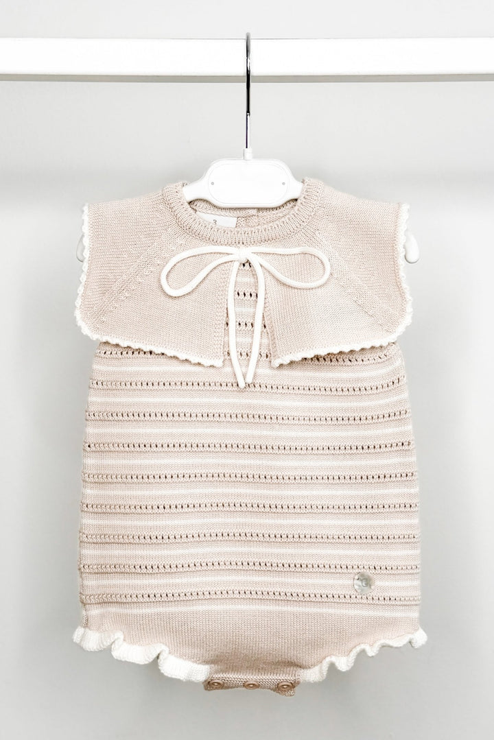 M&amp;J x Granlei "Aria" Stone Stripe Knit Romper - Millie and John