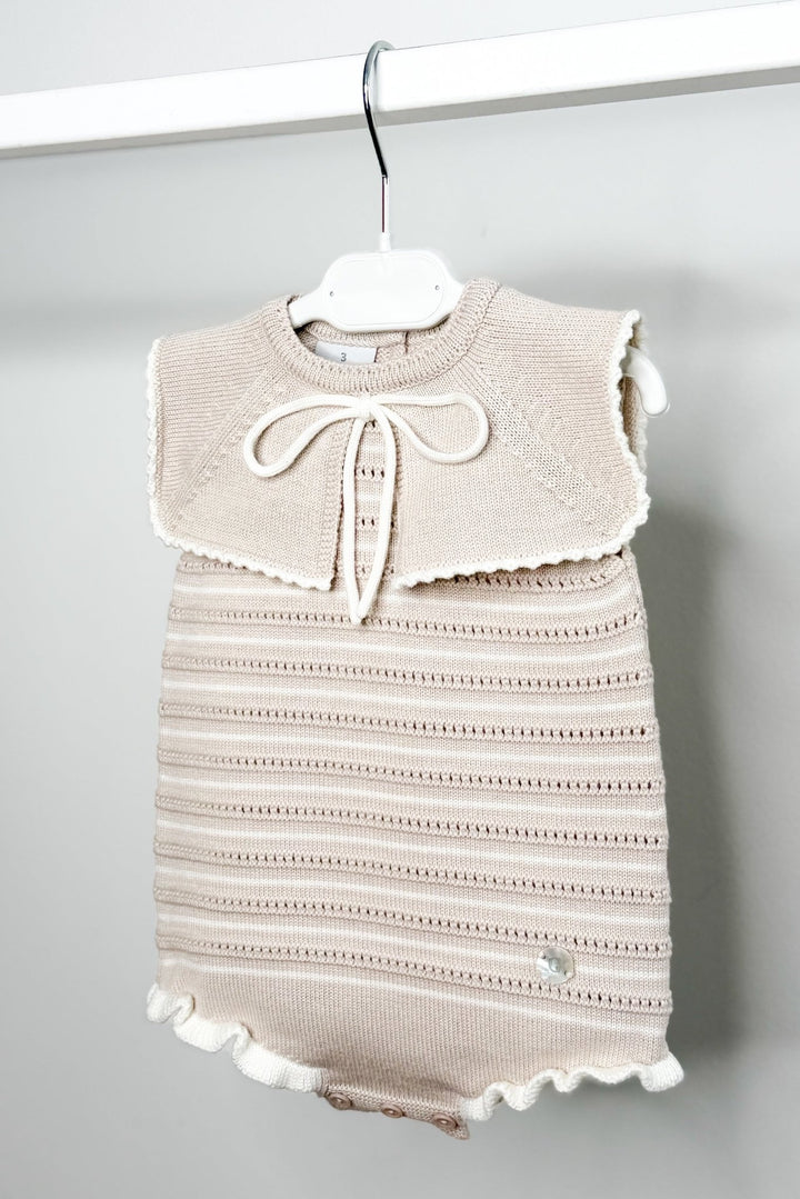 M&amp;J x Granlei "Aria" Stone Stripe Knit Romper - Millie and John