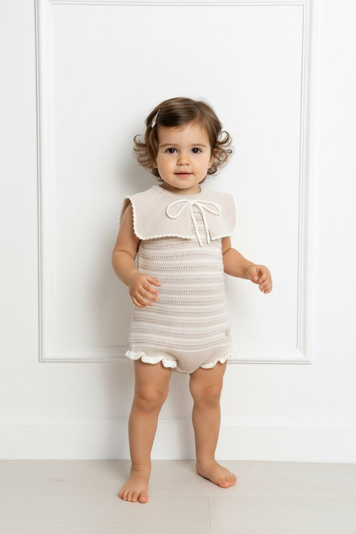 M&amp;J x Granlei "Aria" Stone Stripe Knit Romper - Millie and John