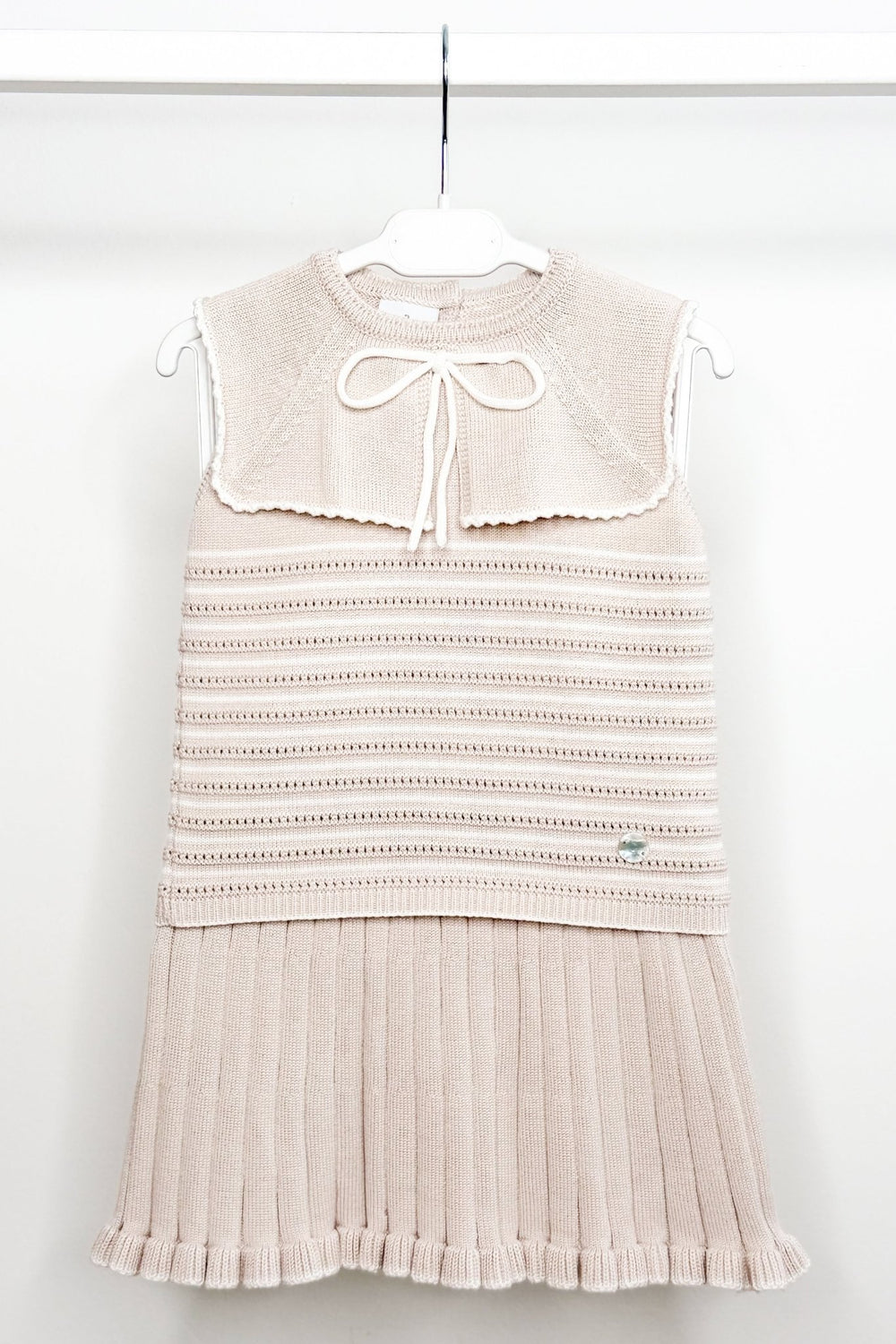 M&J x Granlei "Sunday" Stone Stripe Knit Top & Skirt - Millie and John