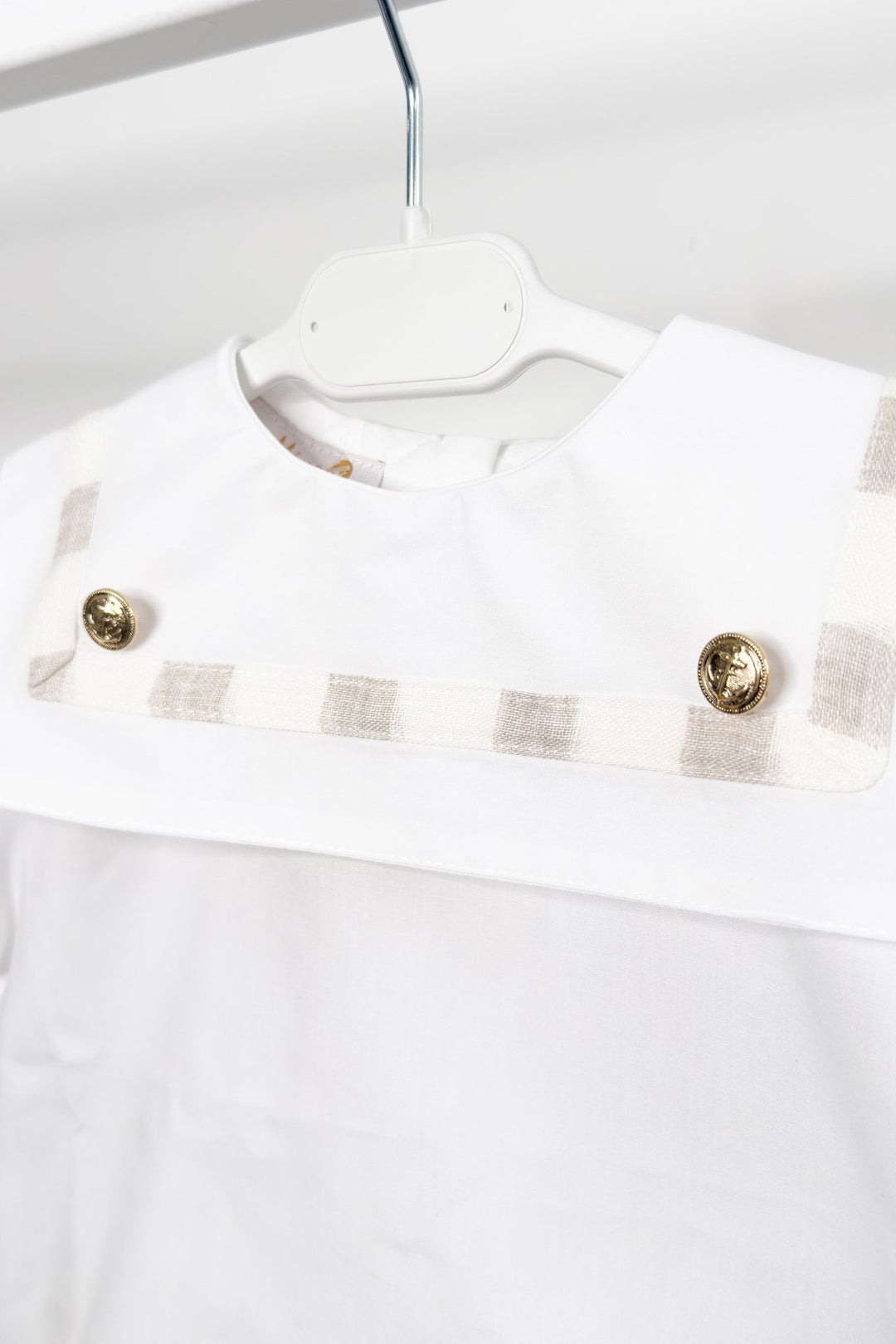 M&amp;J x Puro Mimo "Archie" Beige Stripe Sailor Shirt &amp; Shorts - Millie and John