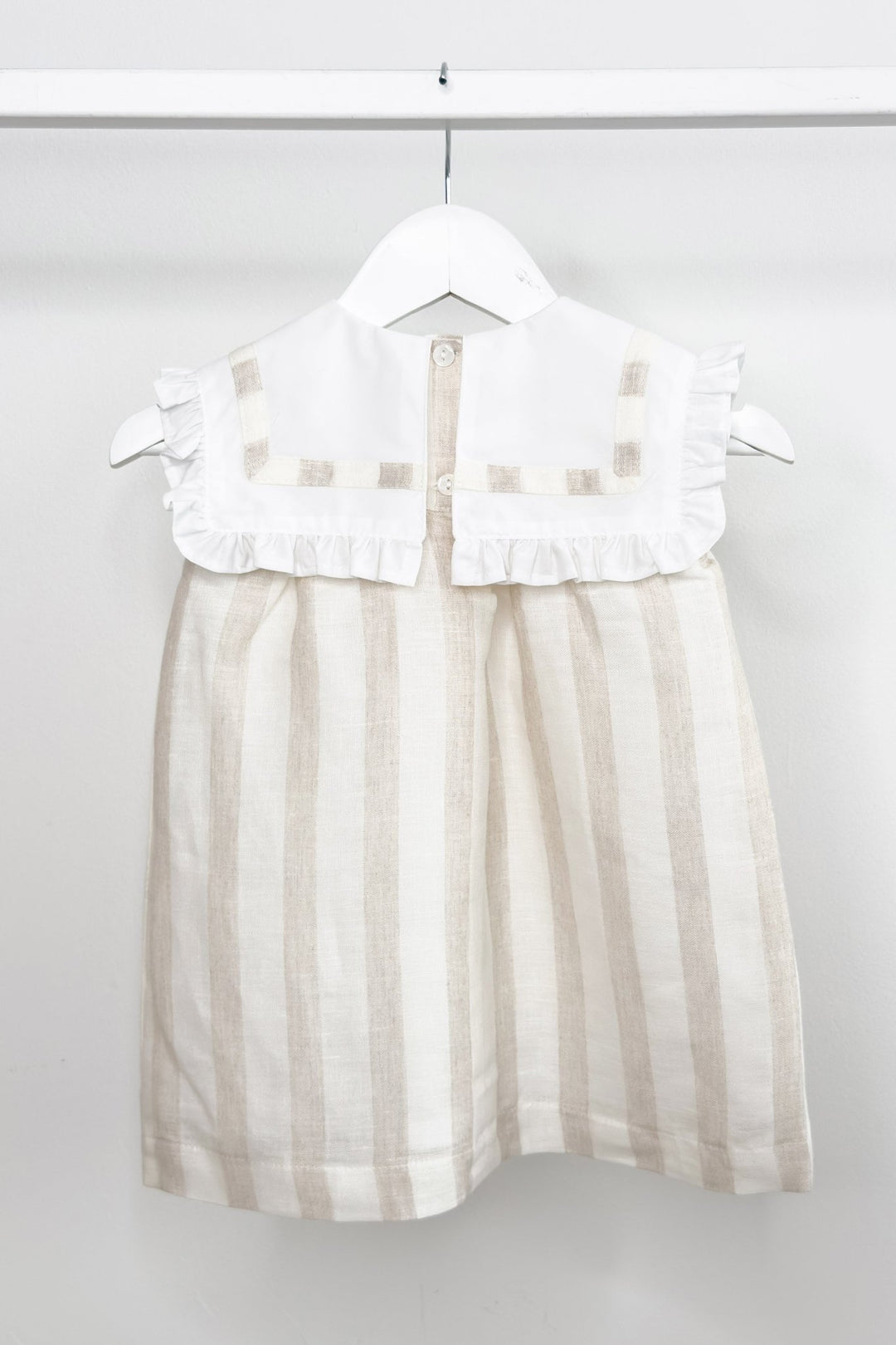 M&amp;J x Puro Mimo "Florence" Beige Stripe Dress - Millie and John