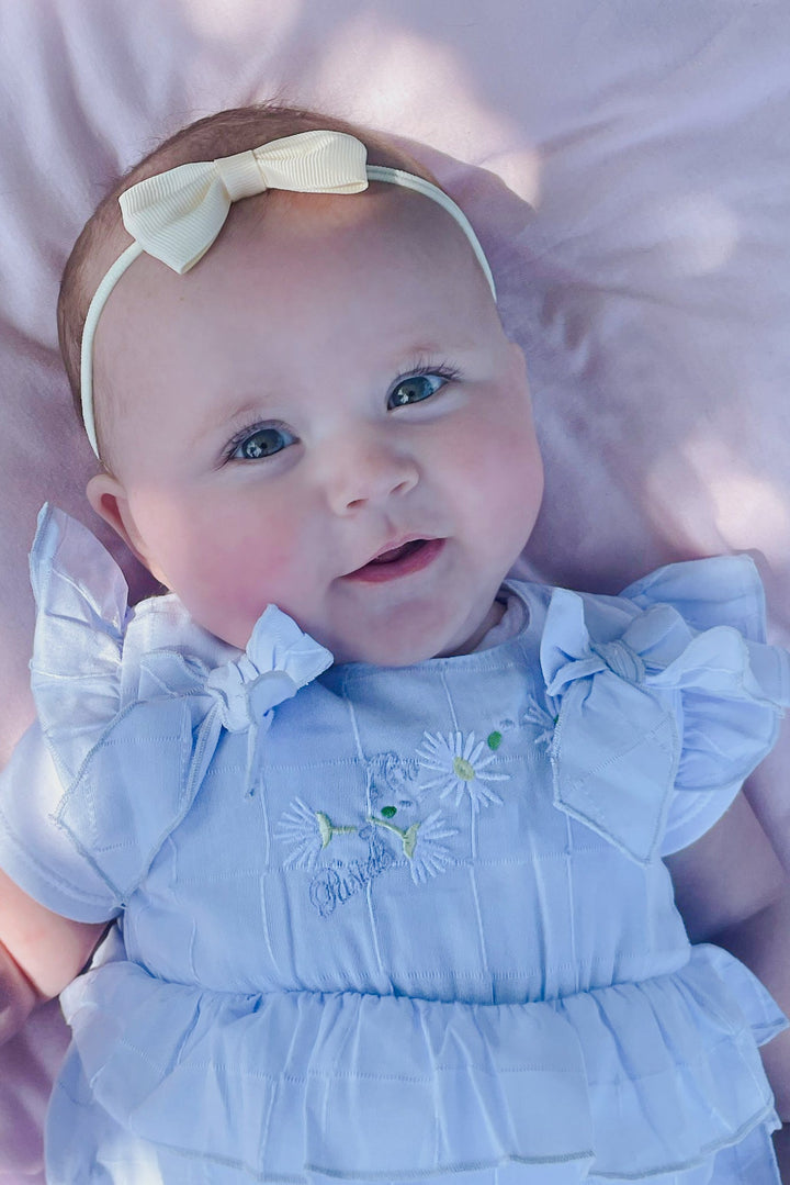 Pastels & Co "Callie" Blue Frilled Shortie - Millie and John