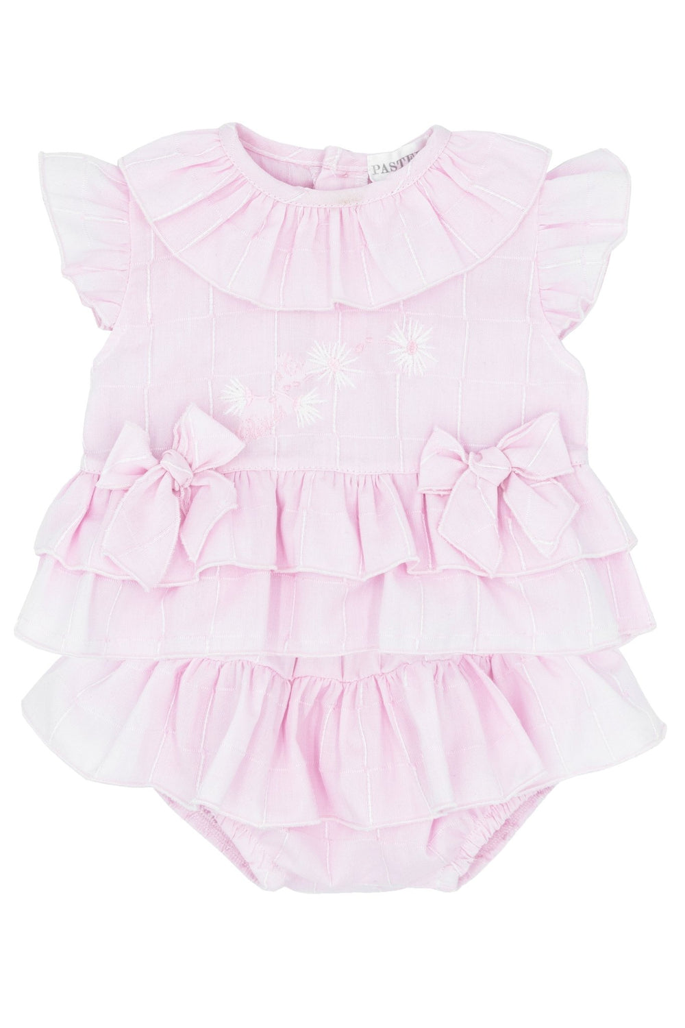Pastels & Co "Ceillia" Pink Frilled Blouse & Bloomers - Millie and John