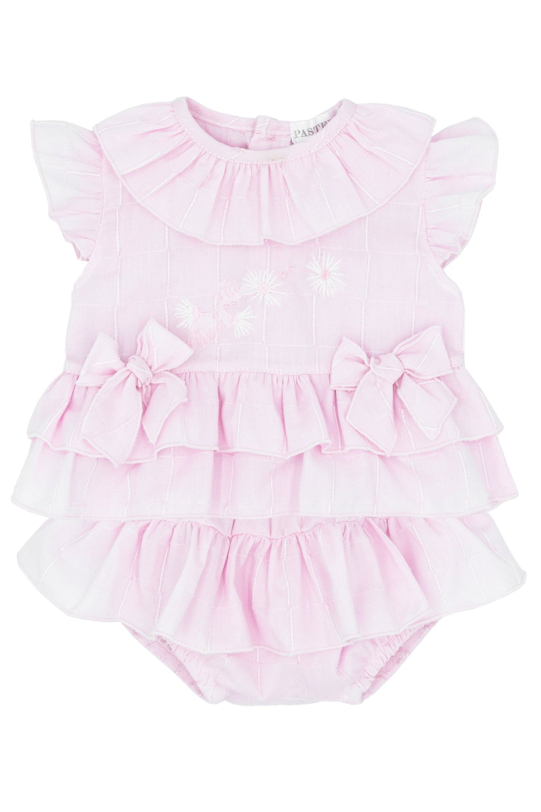 Pastels & Co "Ceillia" Pink Frilled Blouse & Bloomers - Millie and John