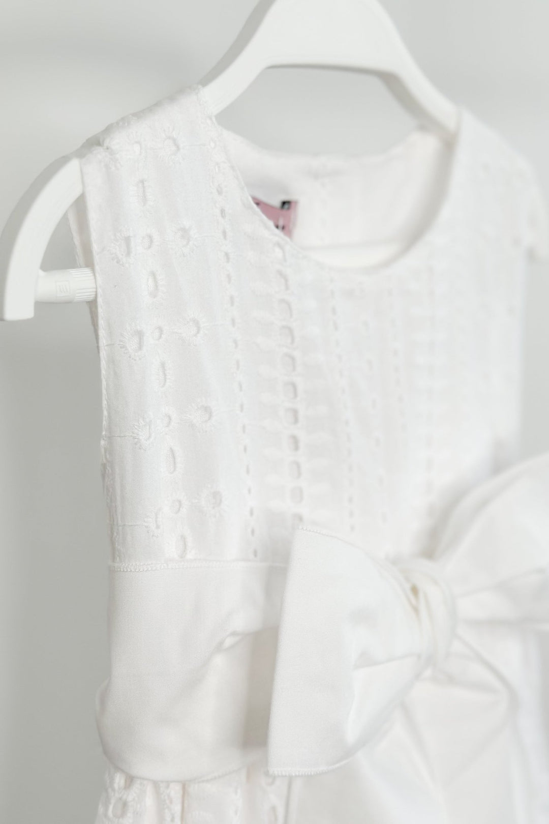Phi "Addison" White Broderie Anglaise Dress - Millie and John