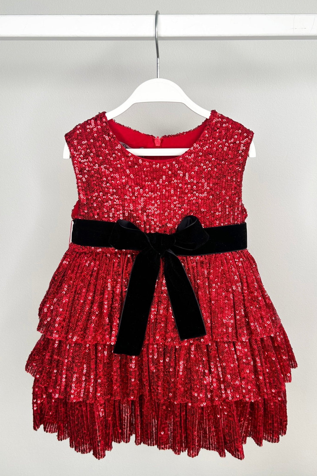 Phi "Angelica" Red Sequin Dress - Millie and John