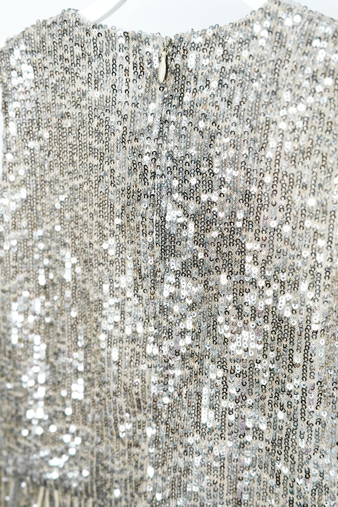 Phi "Ariella" Champagne Sequin Drop Waist Dress - Millie and John