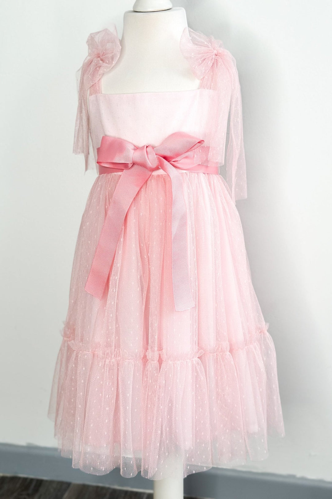 Phi "Aurora" Pink Tulle Dress - Millie and John