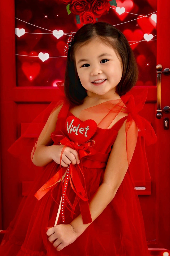 Phi "Enid" Red Tulle Dress - Millie and John