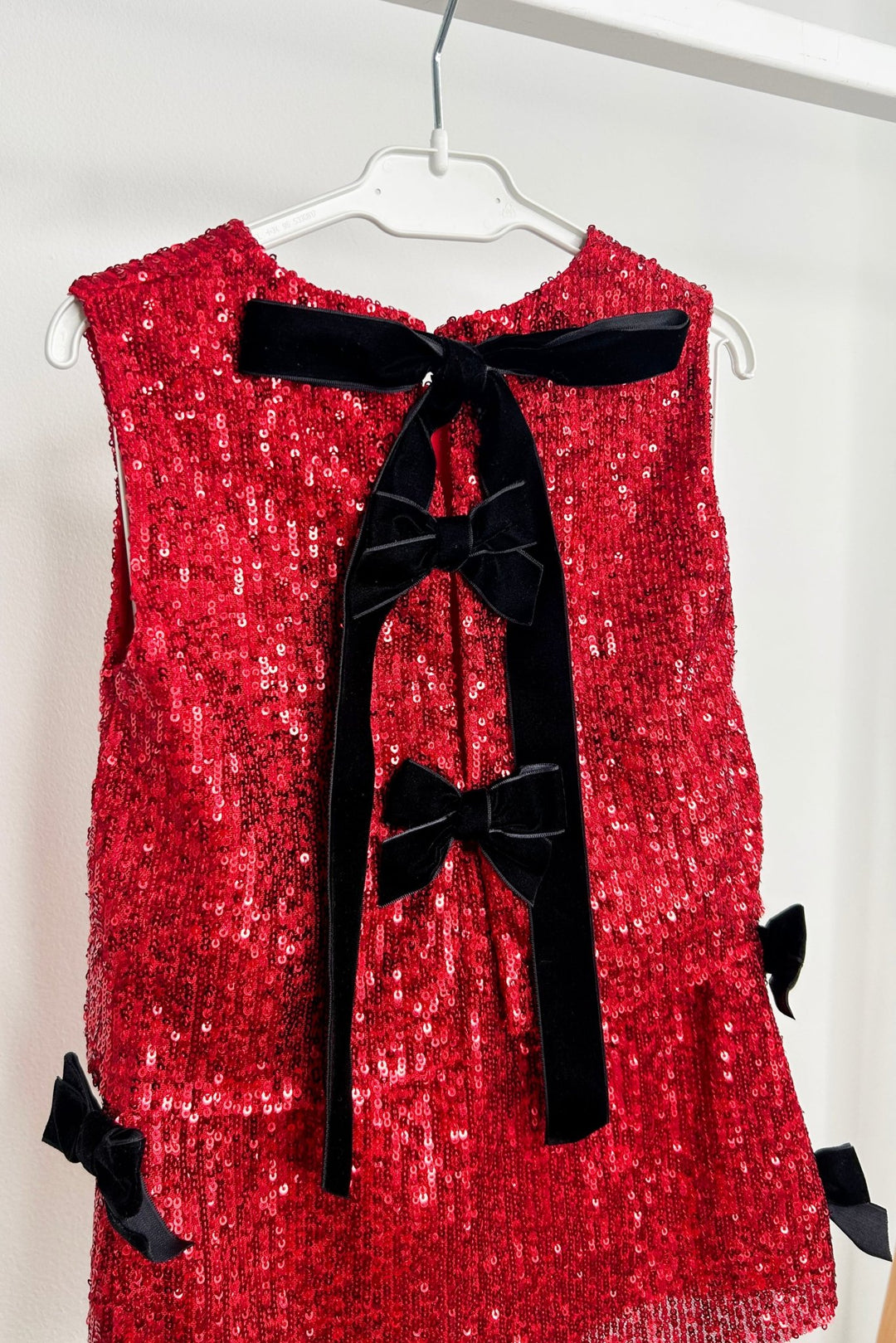Phi "Hannah" Red Sequin Top & Skirt - Millie and John