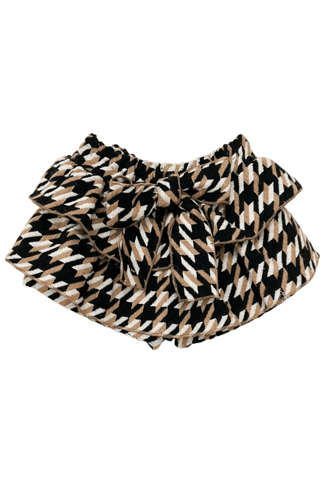 Phi "Josephine" Beige & Black Houndstooth Skort - Millie and John