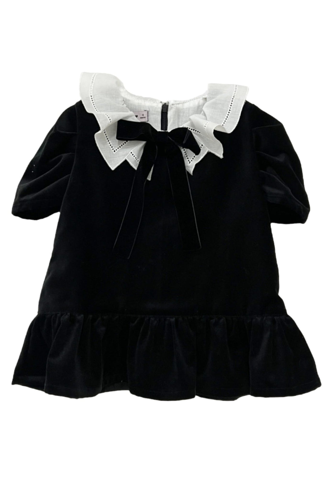 Phi "Lila" Black Velvet Dress - Millie and John