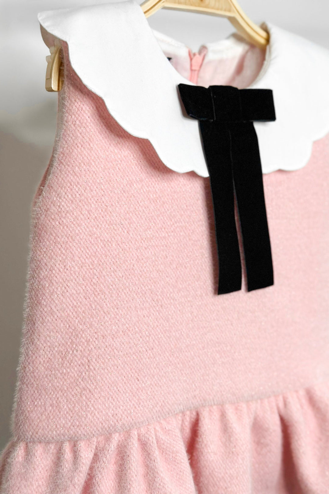 Phi "Louisa" Sparkly Pink Drop Waist Dress - Millie and John