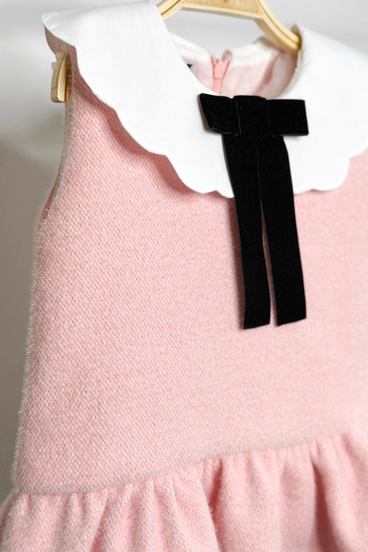 Phi "Louisa" Sparkly Pink Drop Waist Dress - Millie and John