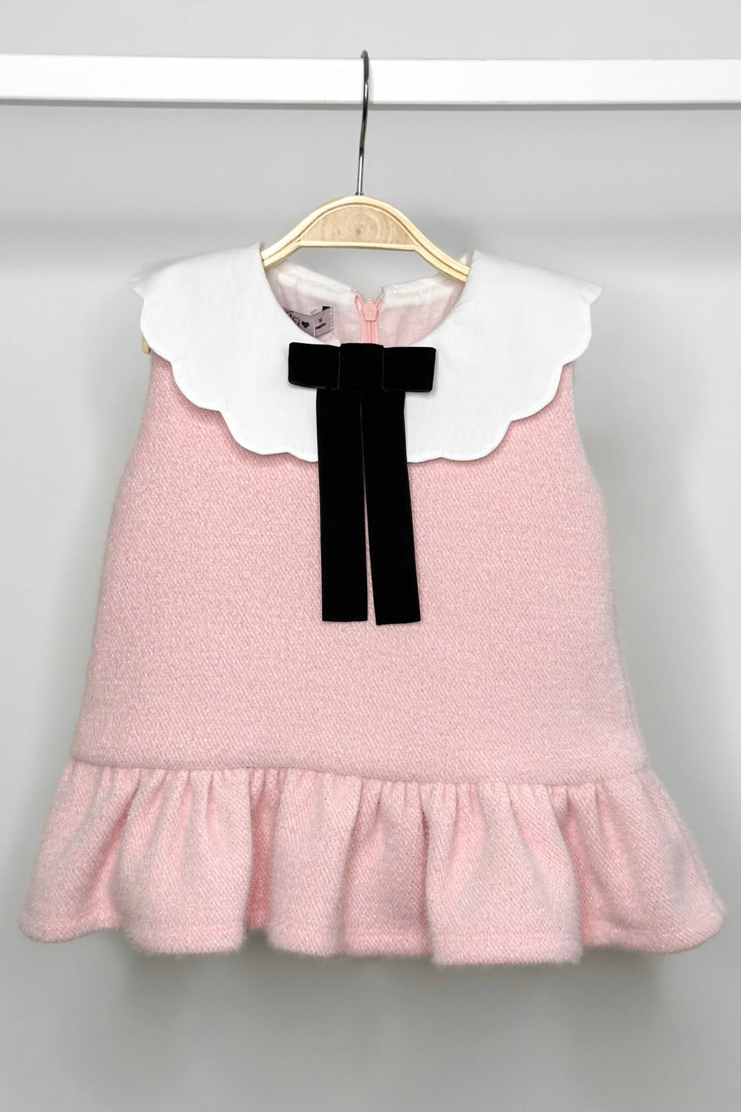 Phi "Louisa" Sparkly Pink Drop Waist Dress - Millie and John