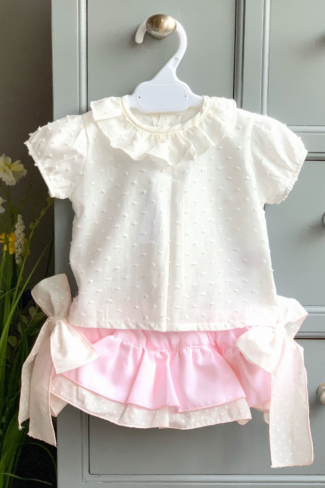 Phi Pink Frilled Bow Bloomers - Millie and John