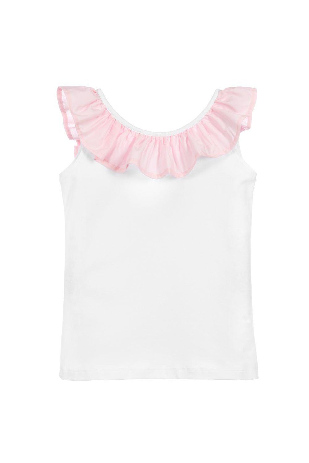 Phi Pink Ruffle Bow Vest - Millie and John