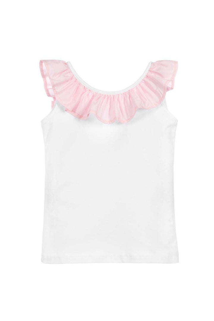 Phi Pink Ruffle Bow Vest - Millie and John