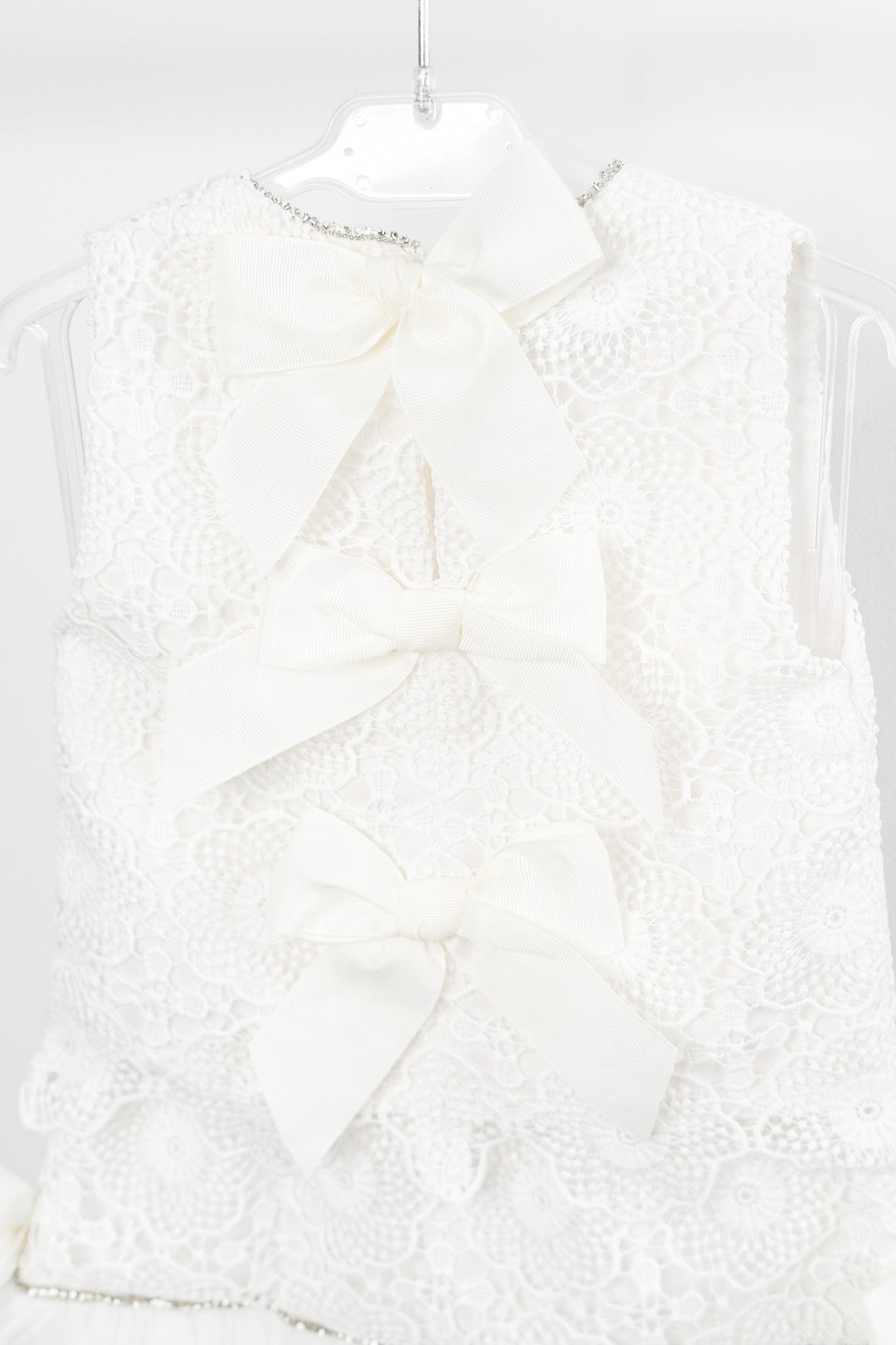 Phi "Rae" White Lace Blouse & Tulle Skirt - Millie and John