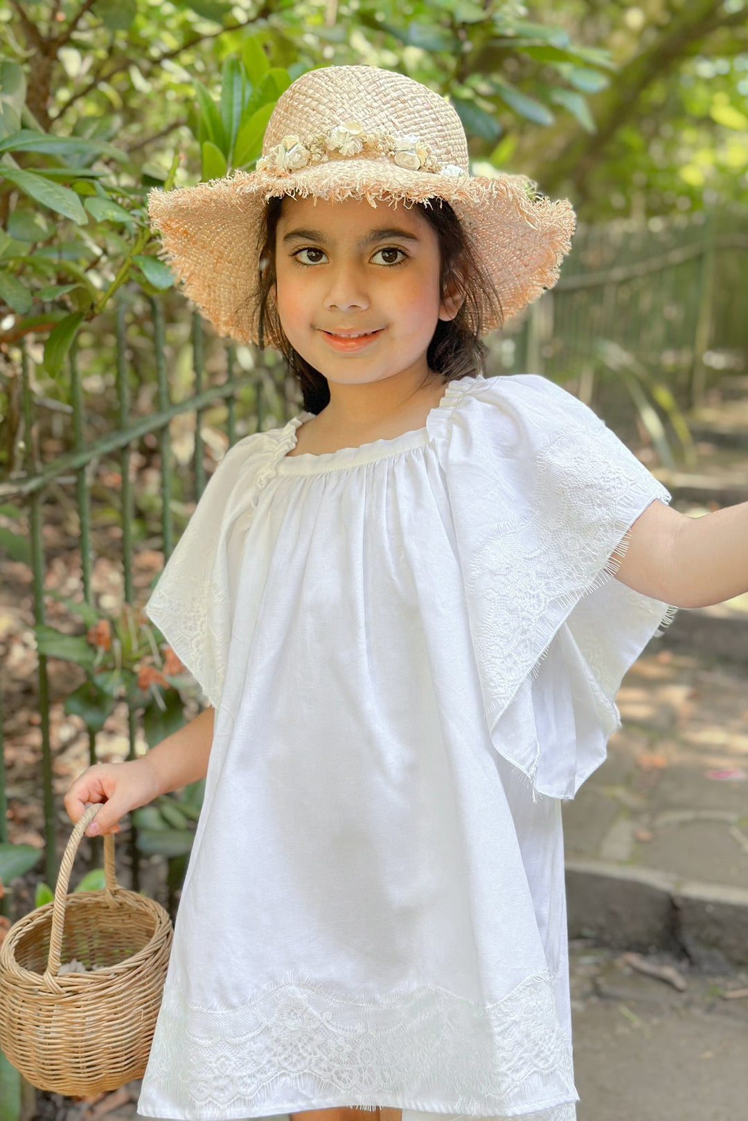 Phi "Syleste" White Lace Dress - Millie and John