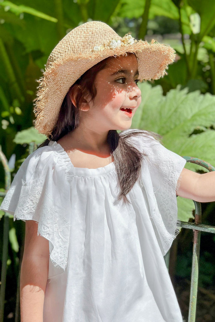 Phi "Syleste" White Lace Dress - Millie and John