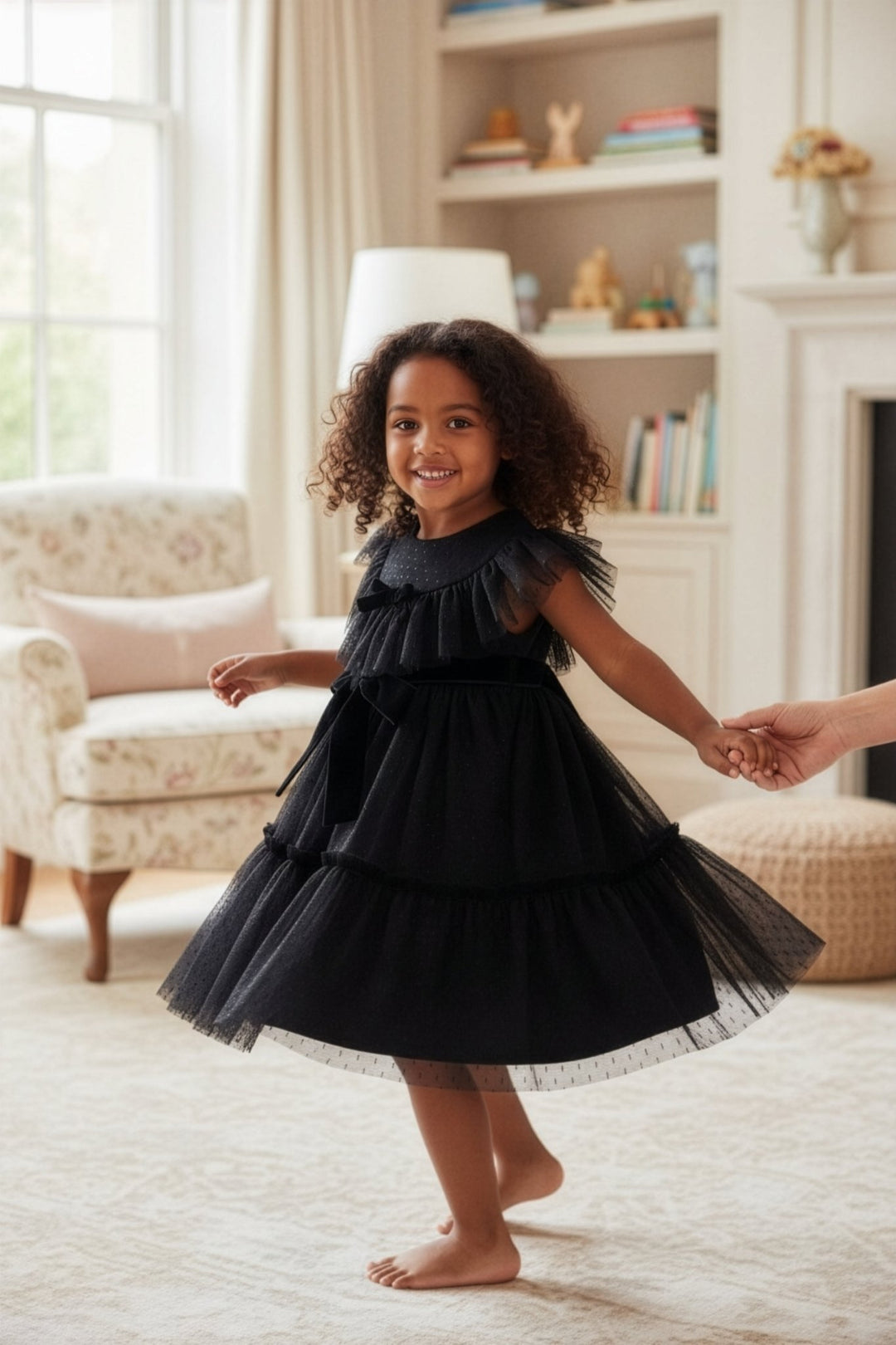 Phi "Wednesday" Black Tulle Dress - Millie and John