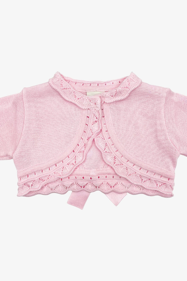 Pretty Originals Pink Bow Back Bolero - Millie and John