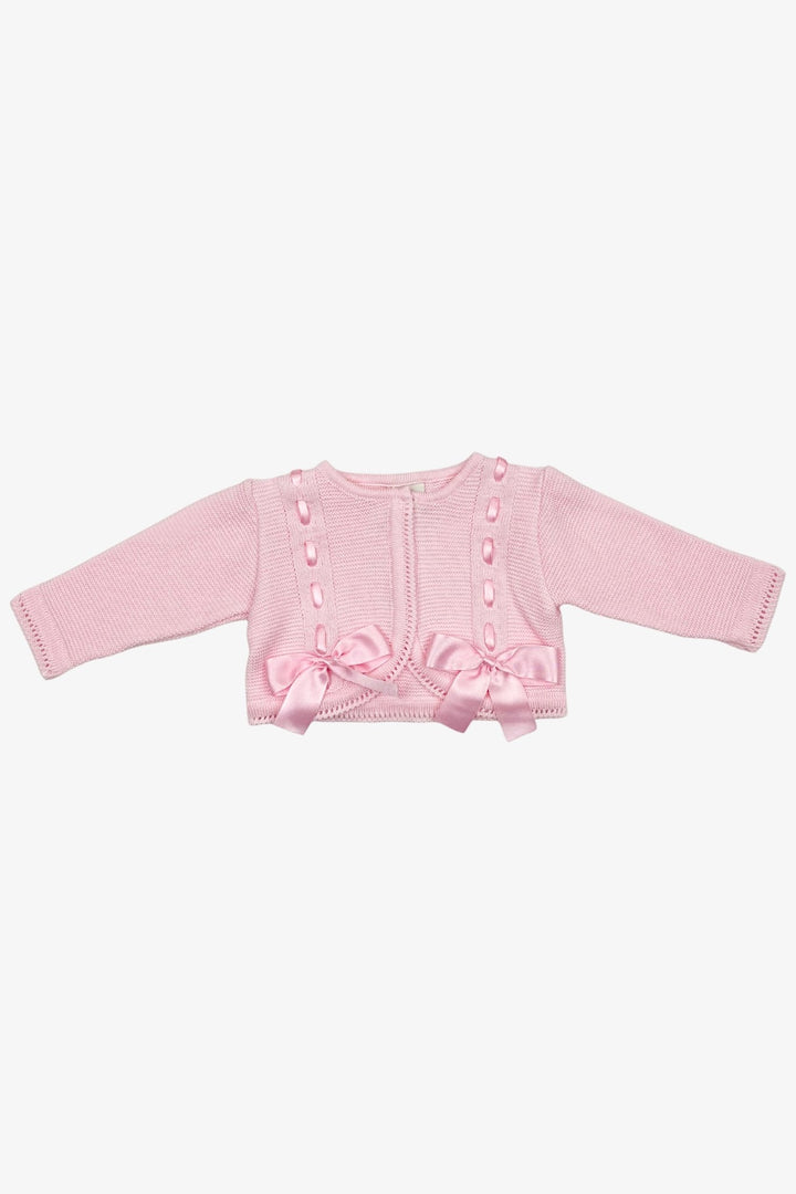 Pretty Originals Pink Bow Cardigan - Millie and John