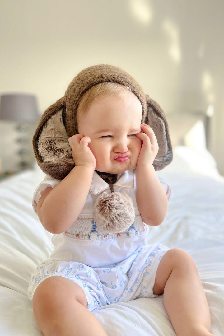 Pretty Originals "Silas" Smocked Bunny Shirt & Shorts - Millie and John