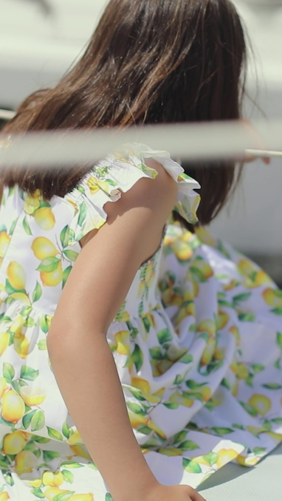 "Alba" Lemon Print Blouse & Shorts
