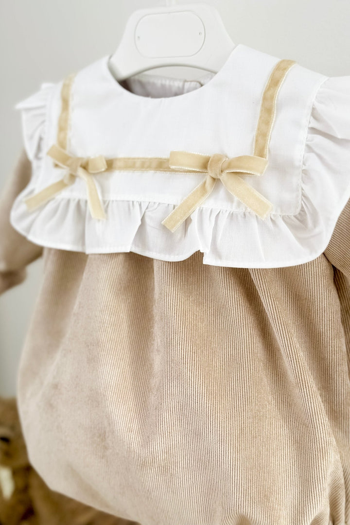 Puro Mimo "Olivia" Stone Cord Romper - Millie and John