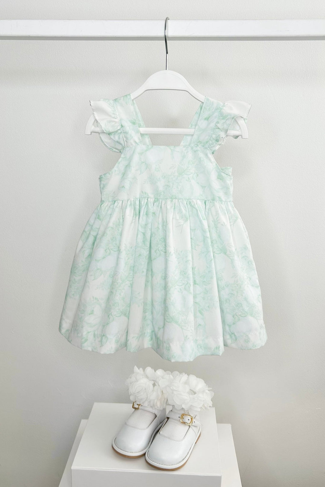 Puro Mimo "Posey" Mint Green Floral Dress - Millie and John