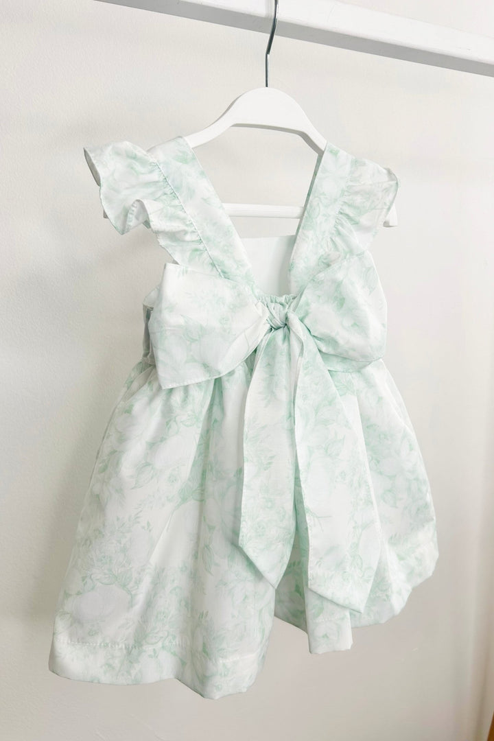 Puro Mimo "Posey" Mint Green Floral Dress - Millie and John