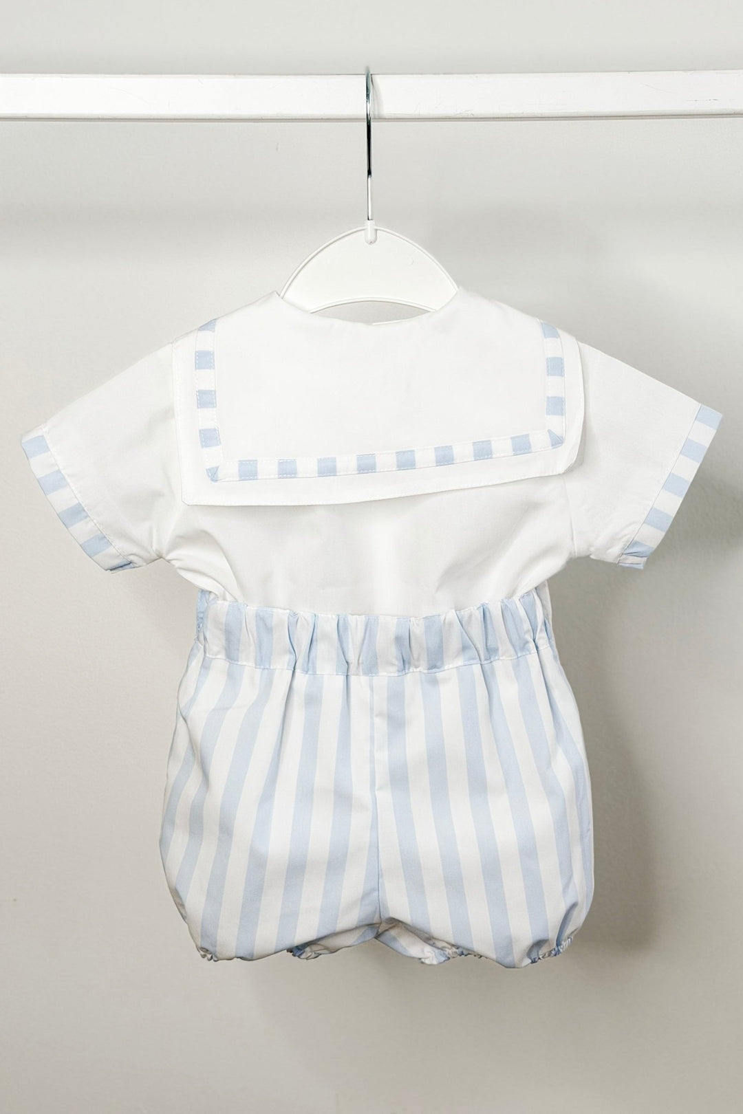 Puro Mimo "Sebastian" Blue Striped Sailor Shirt & Jam Pants - Millie and John