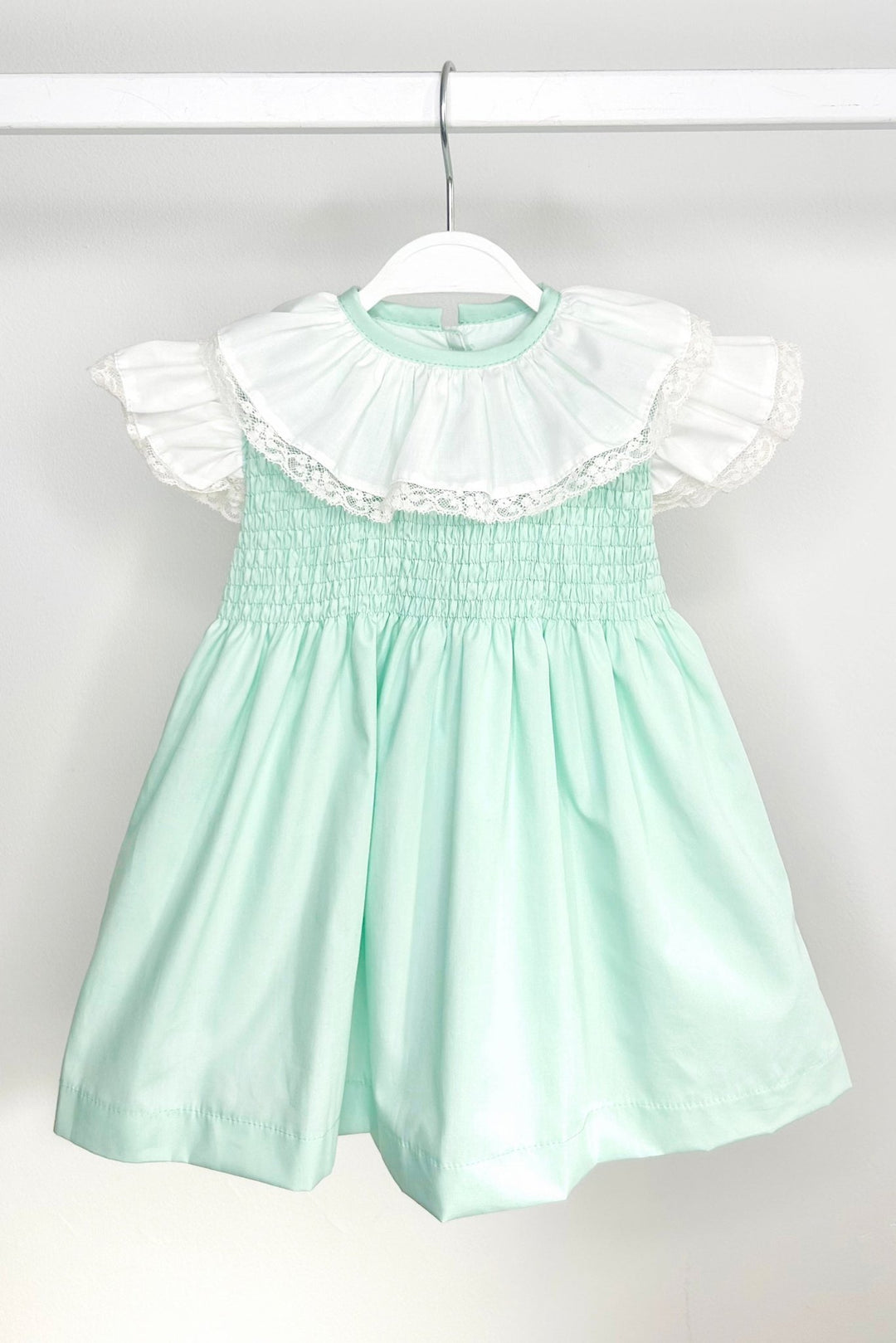 Puro Mimo "Tabitha" Mint Green Shirred Dress - Millie and John
