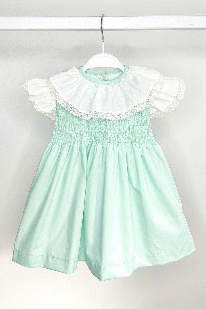Puro Mimo "Tabitha" Mint Green Shirred Dress - Millie and John