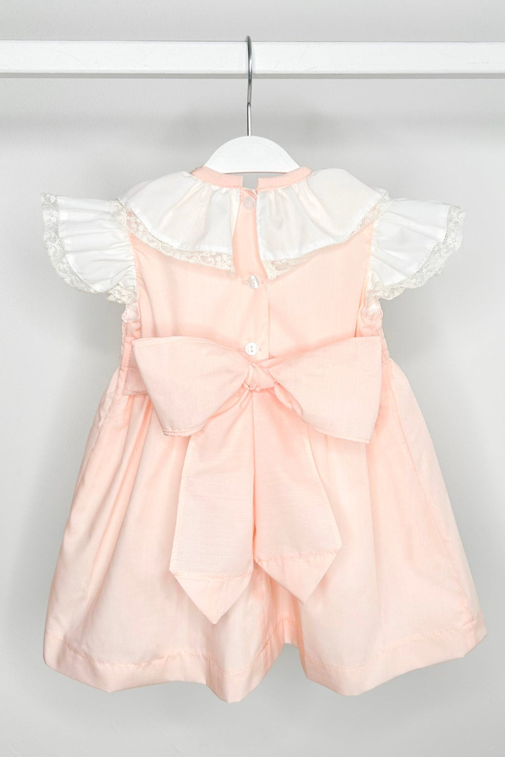Puro Mimo "Tabitha" Peach Shirred Dress - Millie and John