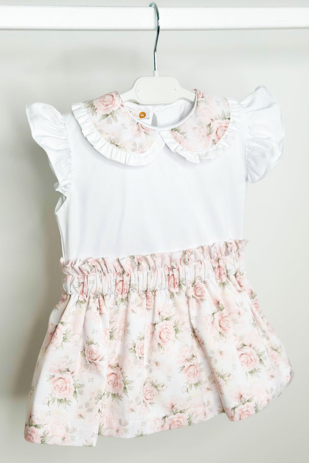 Puro Mimo "Wendy" Pale Pink Vintage Floral Top &amp; Skirt - Millie and John